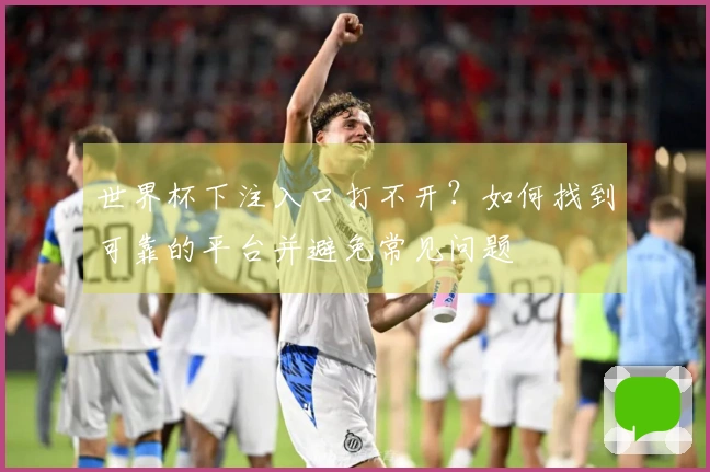 世界杯下注入口打不开？如何找到可靠的平台并避免常见问题